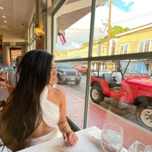 Off white satin dress - worn once - Picture 1 of 2